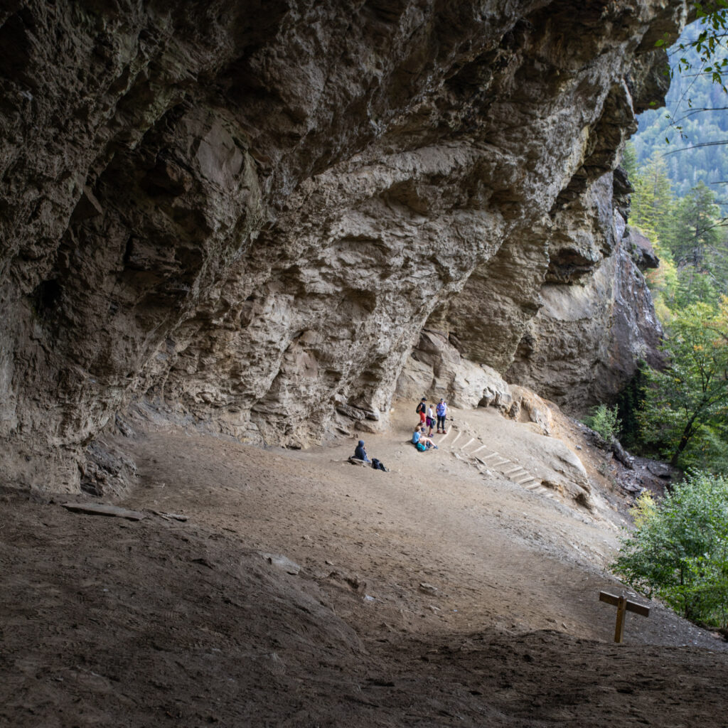 The bluffs at alum cave trail on mount Leconte in the great smoky mountains national park